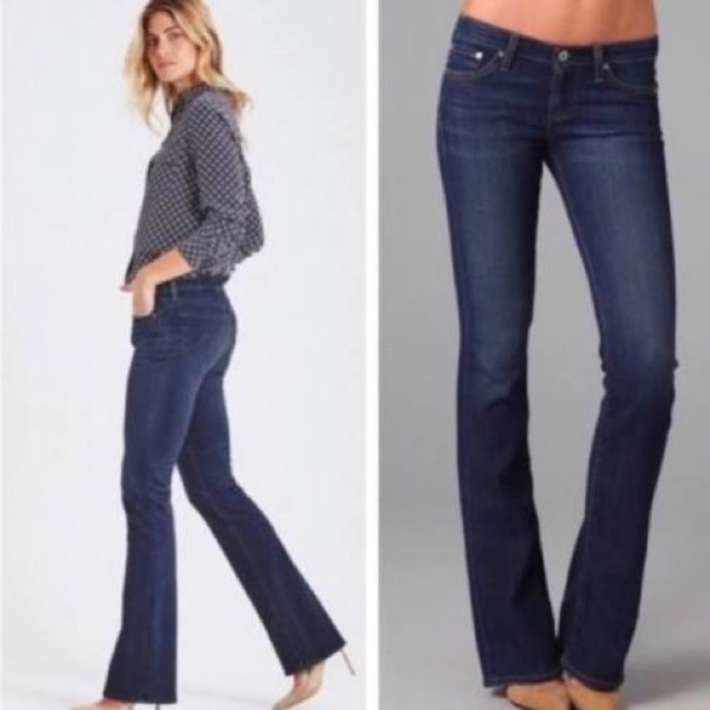 AG Adriano Goldschmied The Angel Bootcut jeans dark wash size 27R